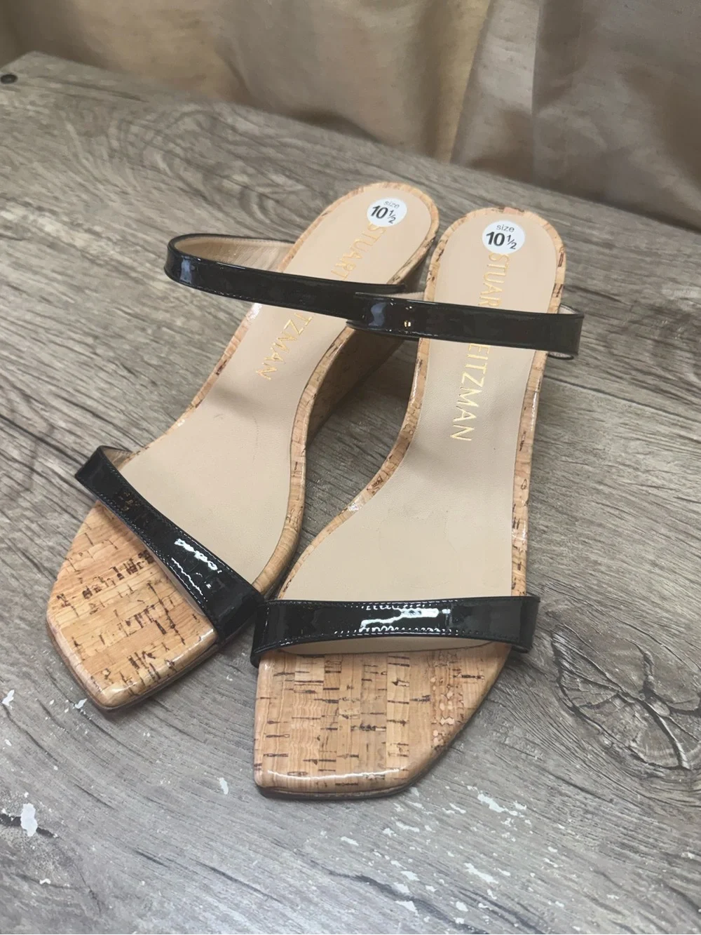 Stuart Weitzman Aleena 50‎ Wedge Slide Sandal size 10.5